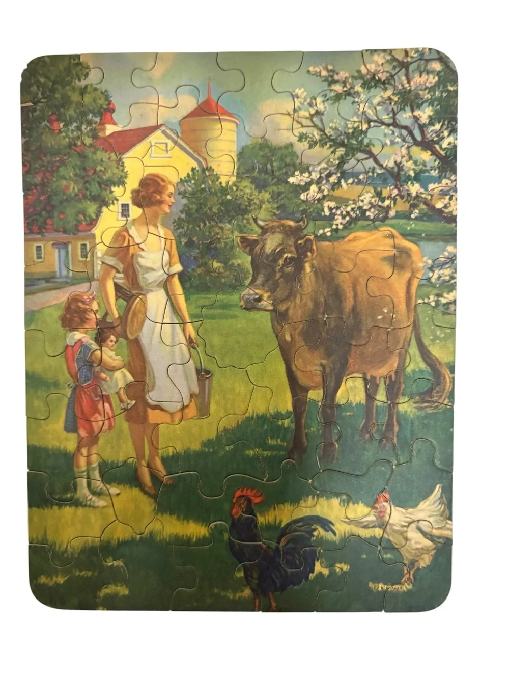 1930’s-40s Perfect Children’s Jigsaw Puzzles No 310 2 Puzzles Original Box